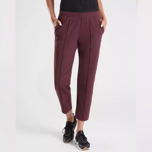Athleta Venice Pintuck Pant Burgandy